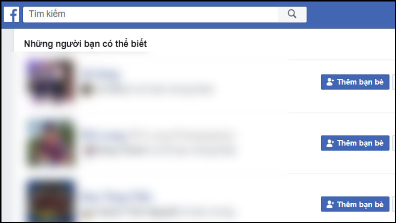 Những người bạn có thể biết giao diện website